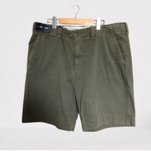 Polo Ralph Lauren New Army Green Flat Front Chino Shorts Size 38